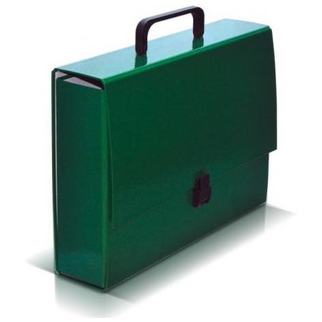 Teczka z rączką VauPe A4/8cm Classic II, Zielona